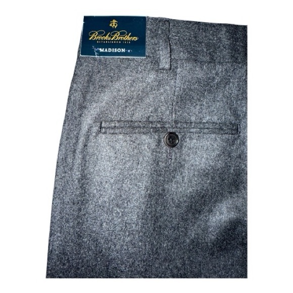 NWT Brooks Brothers Madison Wool Dress Pants 36x28 Vitale Barberis Canonico - Picture 9 of 10